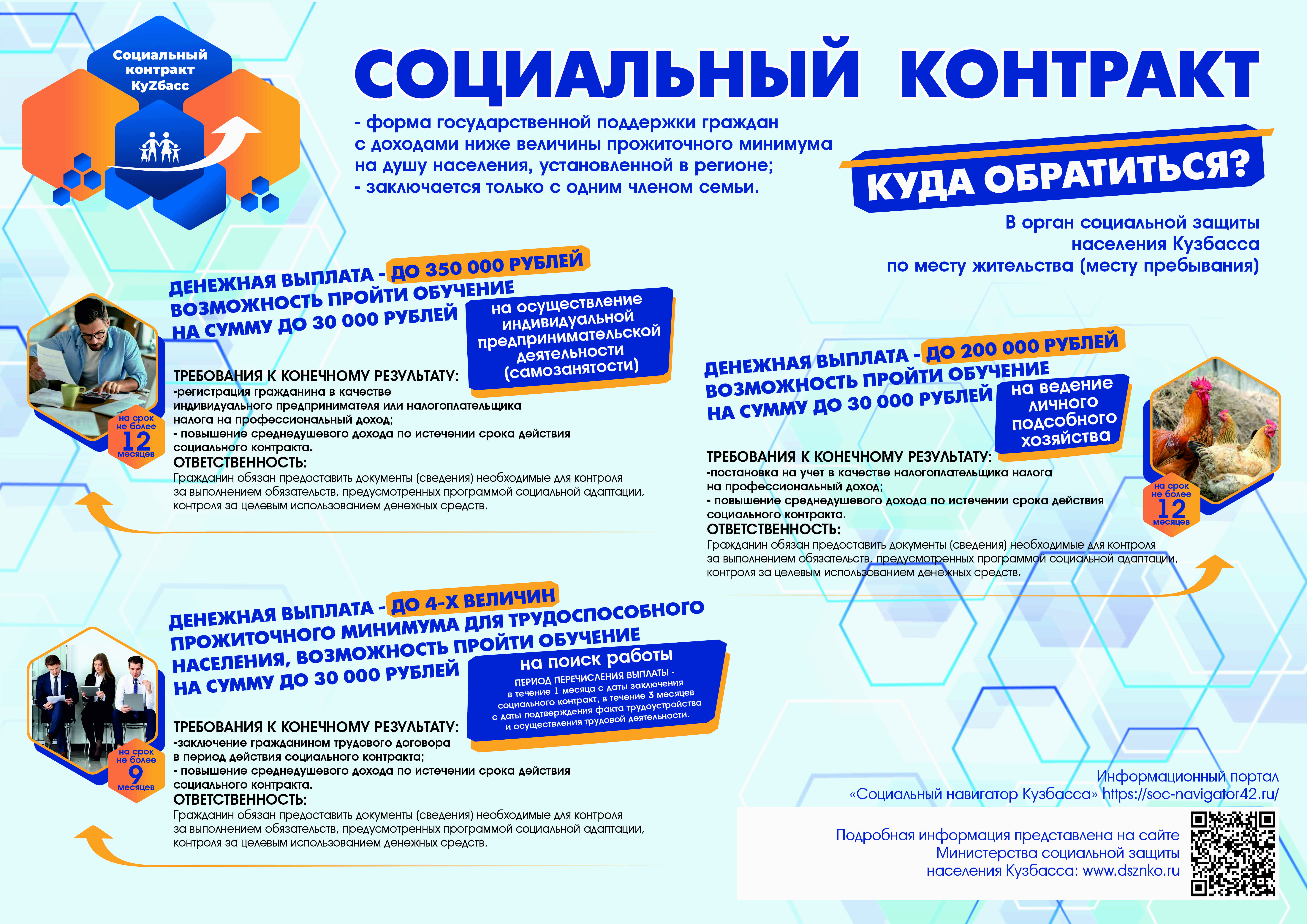 Соц поддержка жителей Кузбасса